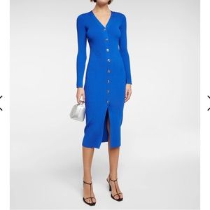 Jonathan Simkhai MIDI dress - size S. Cobalt blue. NWT
